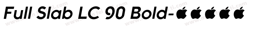 Full Slab LC 90 Bold字体转换
